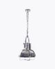 15" X 15" X 66" Large Steel  Pendant Lamp