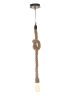 5.5" X 5.5" X 36" Rope Pendant Lamp  Single Bulb