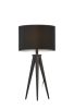 Treble Black Metal Table Lamp