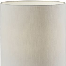 Natural Wood Circular Block Table Lamp