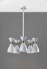 Cinco Diabolo Adjustable White Metal Pendant