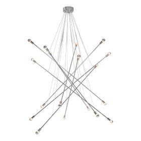 Intersected Ceiling Lamp Chrome