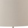 Set of Two Modern Distressed Gray and Silver Table Lamps