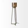 Gold Textured Tripod Floor Lamp