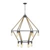 Holden 12-Light Antique Gray Wagon Wheel Chandelier