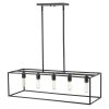 Cobar 5-Light Matte Black Island Pendant