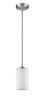 Silver Frosted Glass Hanging Light