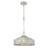 Iris 1-Light Aged Ivory Pendant
