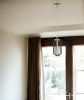Gold and Black Metal Cage Pendant Hanging Light