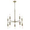 Perret 10-Light Aged Brass Chandelier
