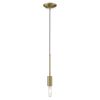 Dull Gold Mini Pendant Hanging Light