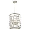 Amoret 3-Light Antique Silver Convertible Pendant