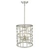 Amoret 3-Light Antique Silver Convertible Pendant