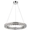 Silver Faux Crystal Bling Ring LED Hanging Light