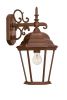 Brown Domed Hanging Lantern Wall Light