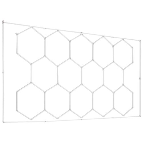 VEVOR Hexagon Garage Lights 86400LM 14 Grids Honeycomb LED Shop Ceiling Light