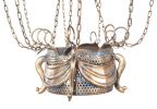 23" x 23" x 41" Vintage Hot Air Balloon Pendant