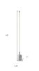 Minimalist Ambient Glow Led Floor Lamp With Dimmer In Brushed Steel And White Marble