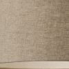 Burlap Fabric Light Brown Electric Drum Pendant Lamp