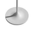 60" White Metal Floor Lamp With White Drum Shade