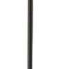 60" Black Traditional Shaped Floor Lamp With Brown Drum Shade
