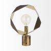 Golden Geometric Halo Table Or Desk Lamp