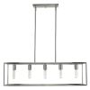 Cobar 5-Light Satin Nickel Island Pendant