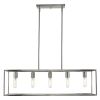 Cobar 5-Light Satin Nickel Island Pendant