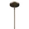 Newport 1-Light Tin Coated Pendant With Raw Brass Interior Shade And Louver