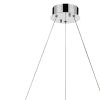 Silver Faux Crystal Bling Ring LED Hanging Light