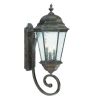 Telfair 3-Light Black Coral Wall Light