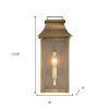 Manchester 1-Light Aged Brass Pocket Wall Light