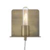 Petite Dull Gold Shelf Wall Light