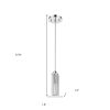 Solo 1-Light Polished Chrome Pendant With Square 4-Sided Cut Crystal Shade