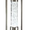 31" Silver Metal Table Lamp With Beige Empire Shade