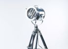 17" X 17" X 35" Stainless Steel  Table Lamp