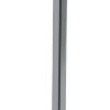 Black Nickel Finish Metal Tall White Shade Table Lamp