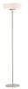 71" Brushed Led Torchiere Floor Lamp With White Empire Shade