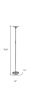 71" Steel Led Torchiere Floor Lamp With White Solid Color Cone Shade