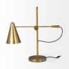 26" Gold Lamp Base LED With Gold Shade