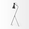 Black and Brass Conical Metal Floor Lamp