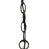 12" Narrow Matte Black Glass Lantern Hanging Light