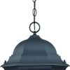 Telfair 3-Light Matte Black Hanging Light