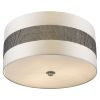 Harmony 3-Light Metallic Silver Pendant With Crystal Studded Platinum Sheen Shade