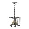 Rhian 4-Light Matte Black Pendant