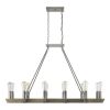 Finnick 12-Light Satin Nickel Chandelier