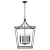 Kennedy 8-Light Matte Black Pendant