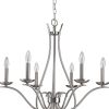 Genevieve 5-Light Satin Nickel Chandelier
