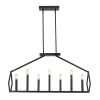 Luca 14-Light Matte Black Island Pendant
