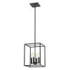 Cobar 4-Light Matte Black Pendant